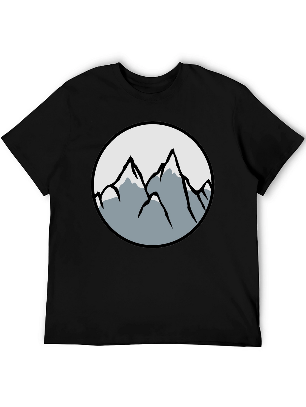 Mountain Graphic Black T-Shirt