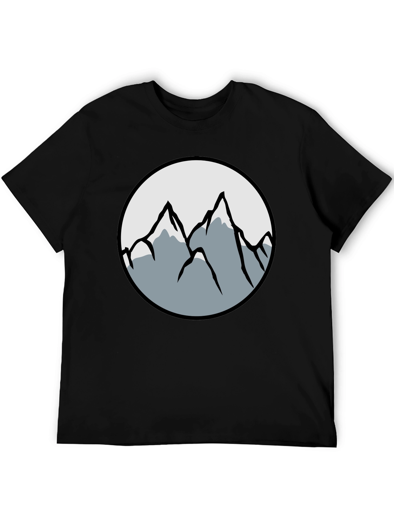 Mountain Graphic Black T-Shirt