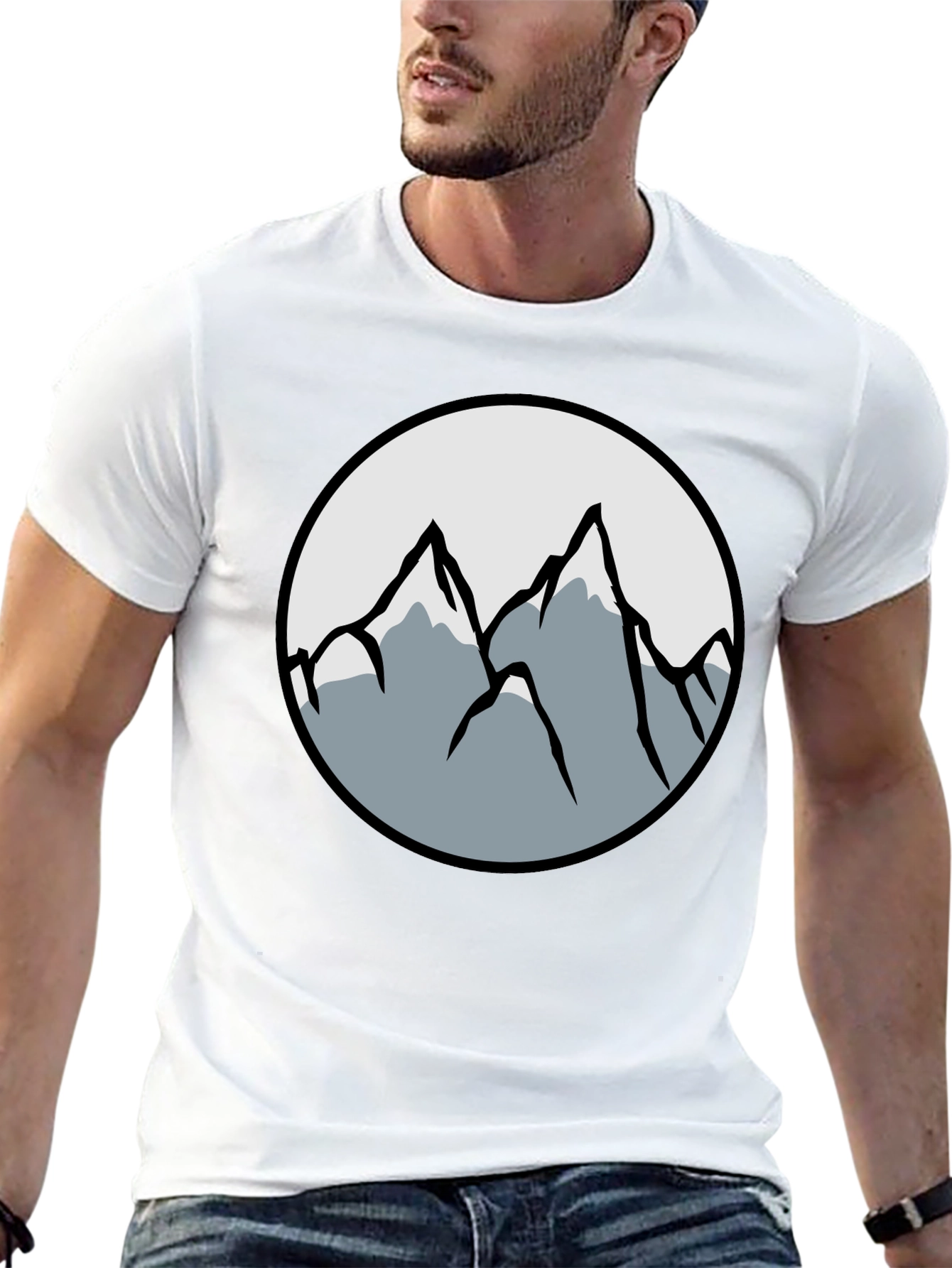 Mountain Graphic Black T-Shirt