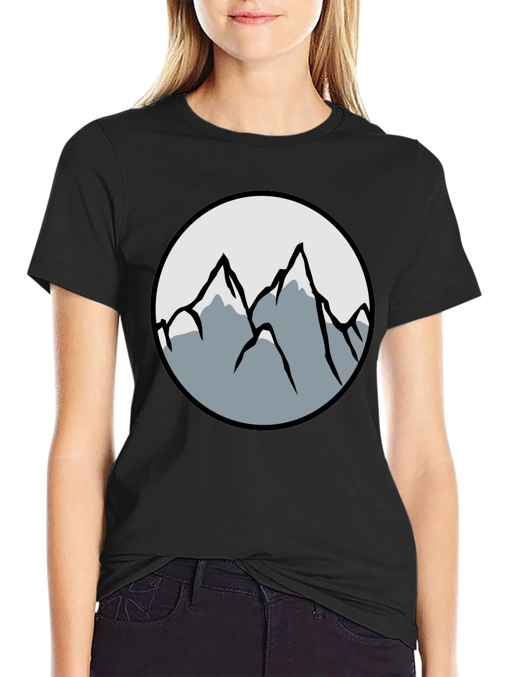 Mountain Graphic Black T-Shirt
