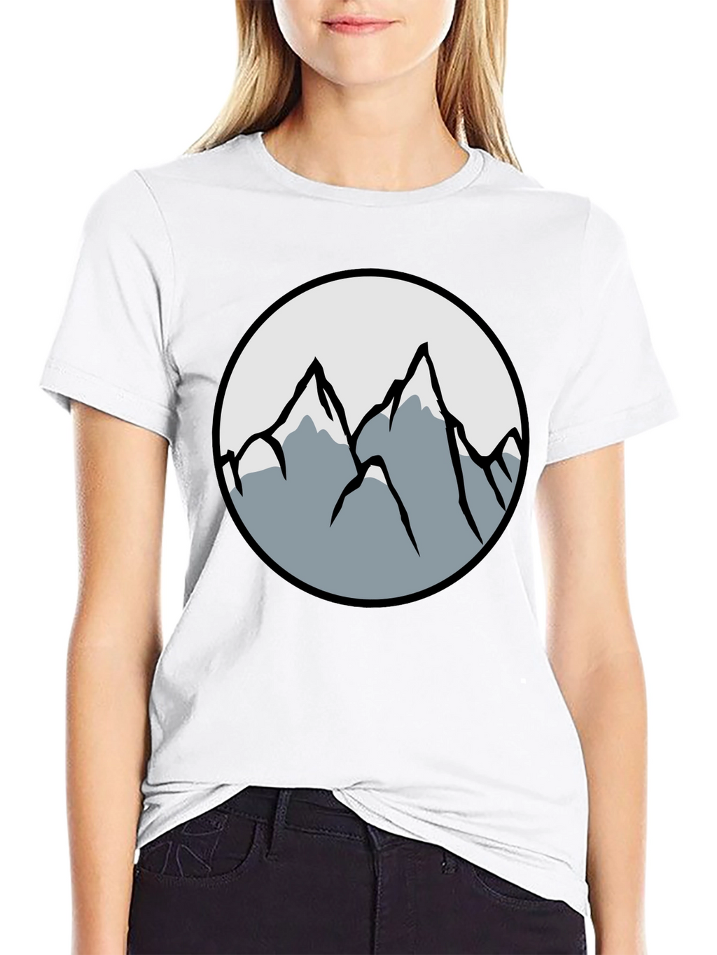 Mountain Graphic Black T-Shirt