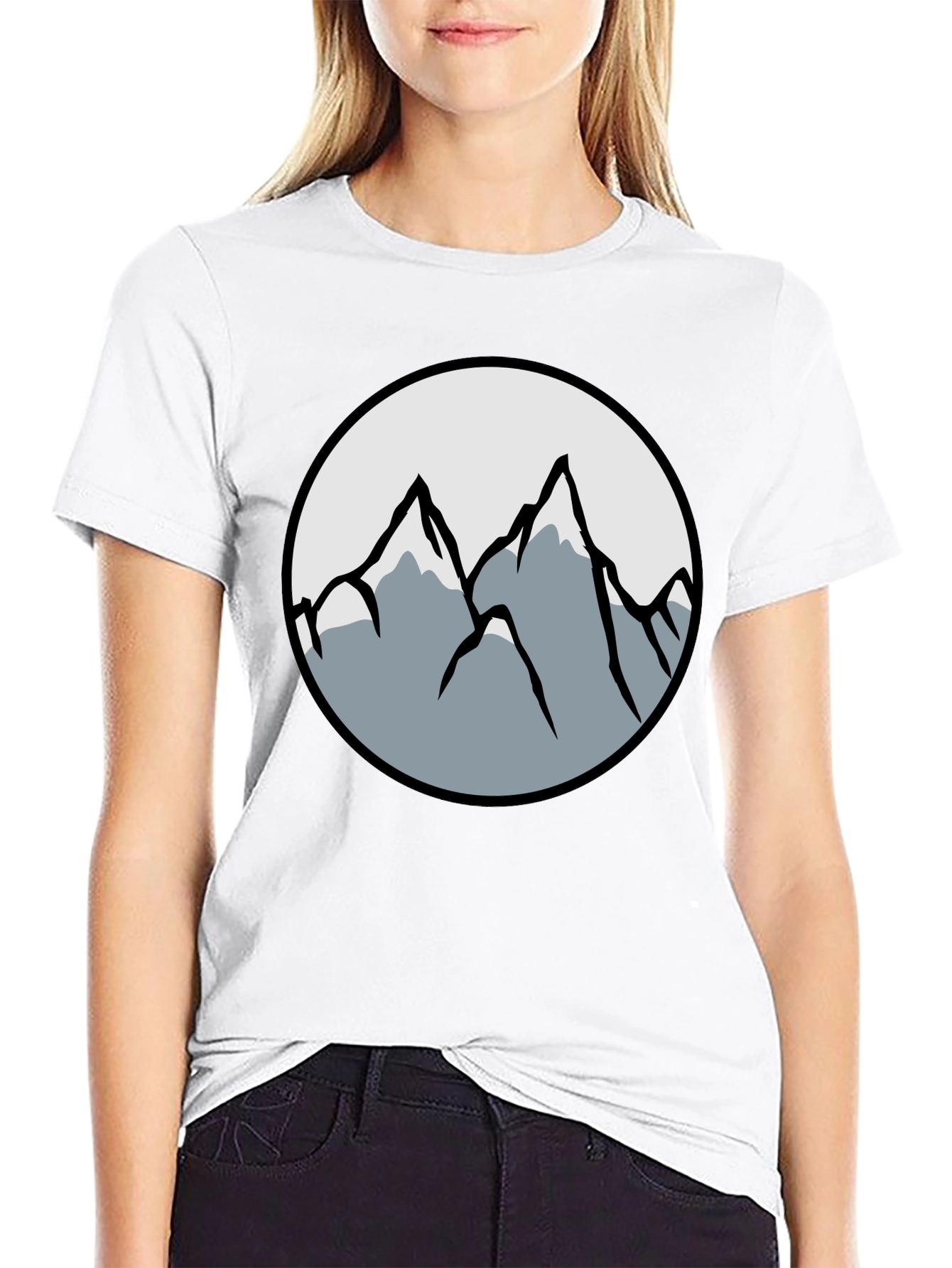 Mountain Graphic Black T-Shirt