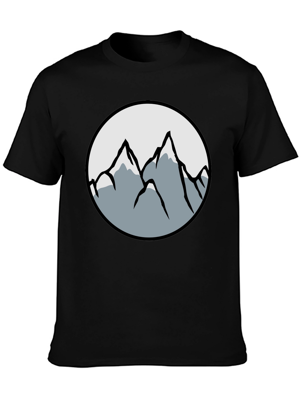 Mountain Graphic Black T-Shirt