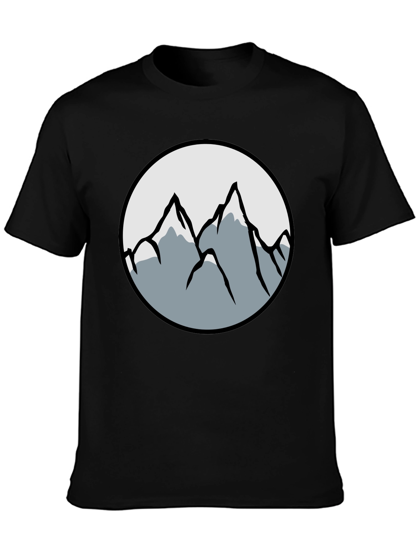 Mountain Graphic Black T-Shirt
