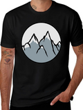 Mountain Graphic Black T-Shirt