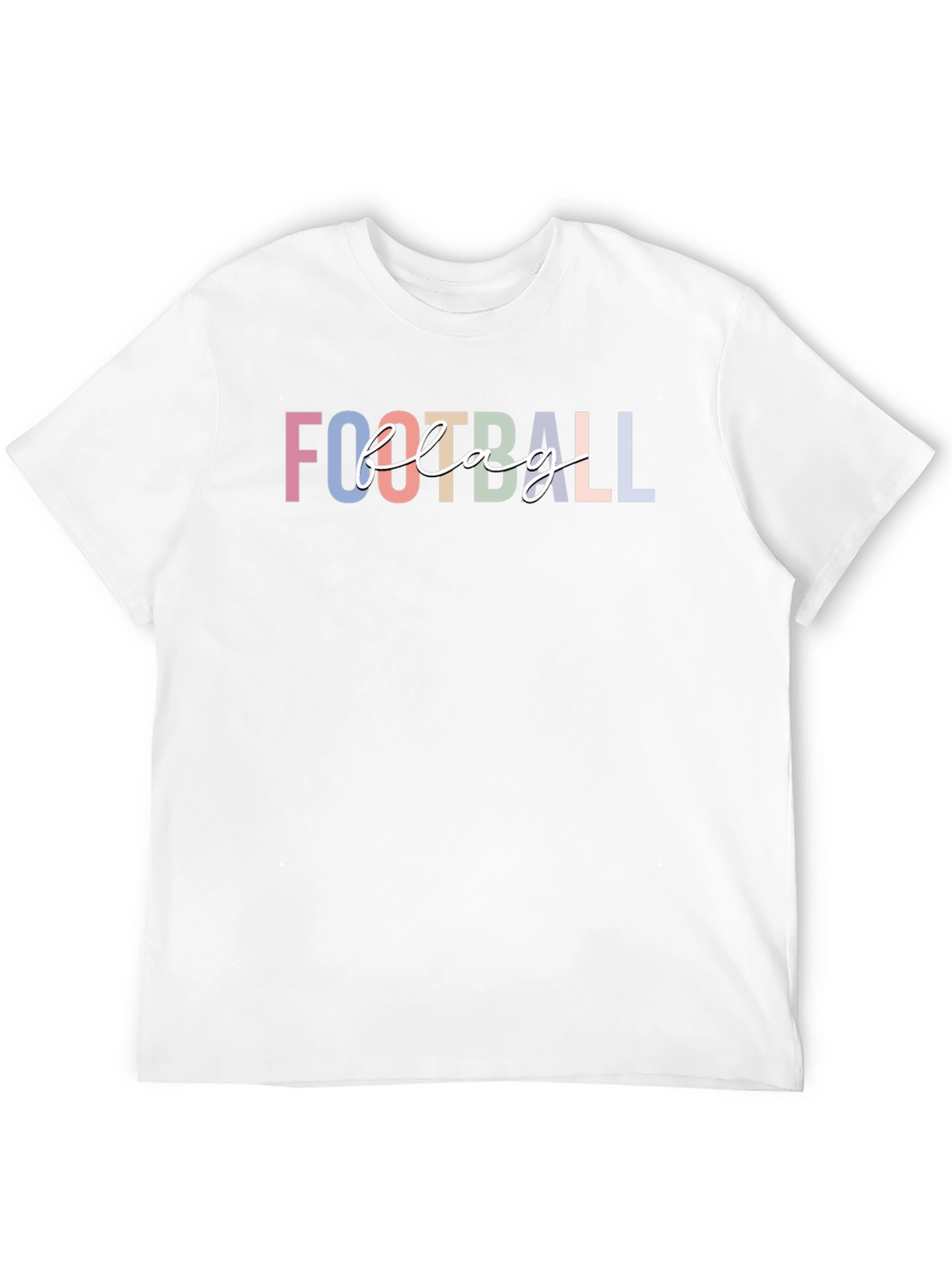 Football Flag T-Shirt - Unisex Black Tee