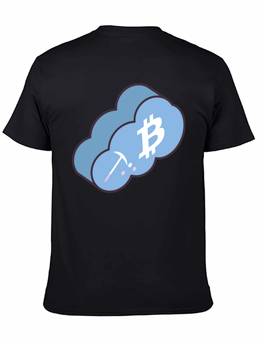 Bitcoin Cloud Mining T-Shirt - Black Crypto Tee
