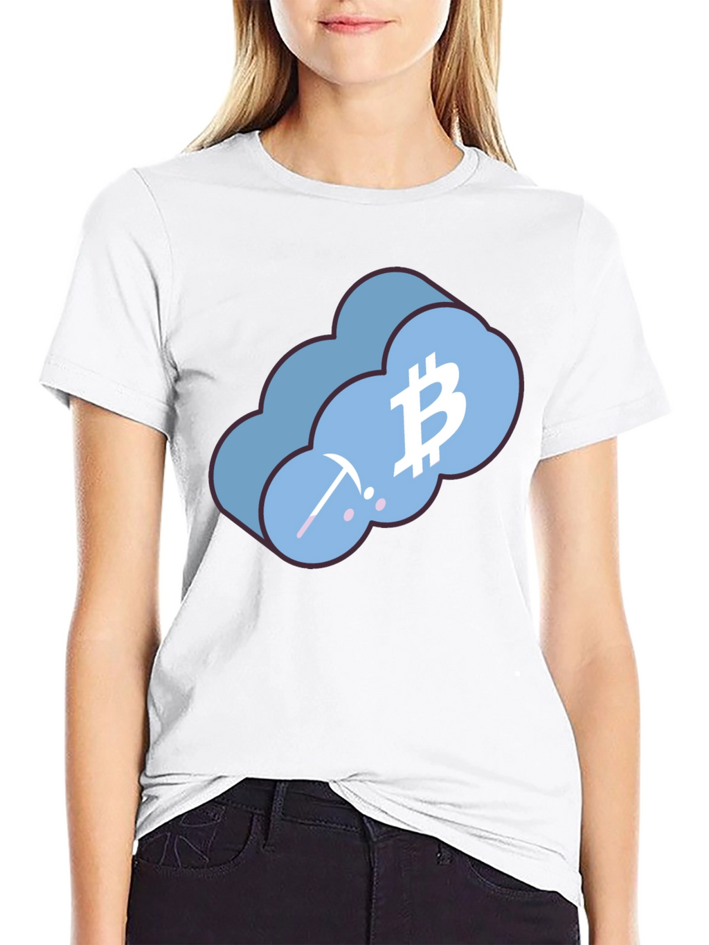Bitcoin Cloud Mining T-Shirt - Black Crypto Tee