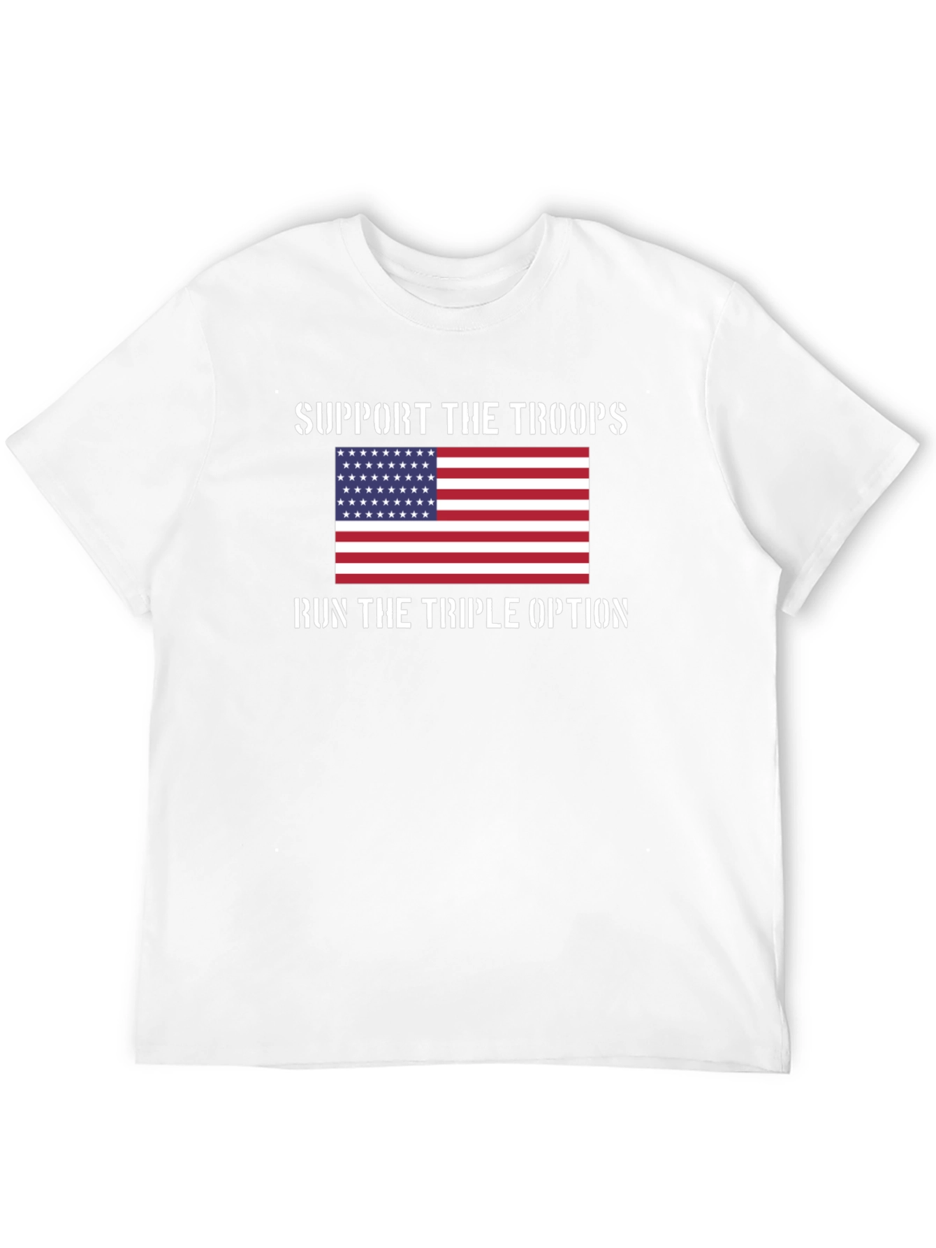 Support the Troops T-Shirt: Patriotic Design