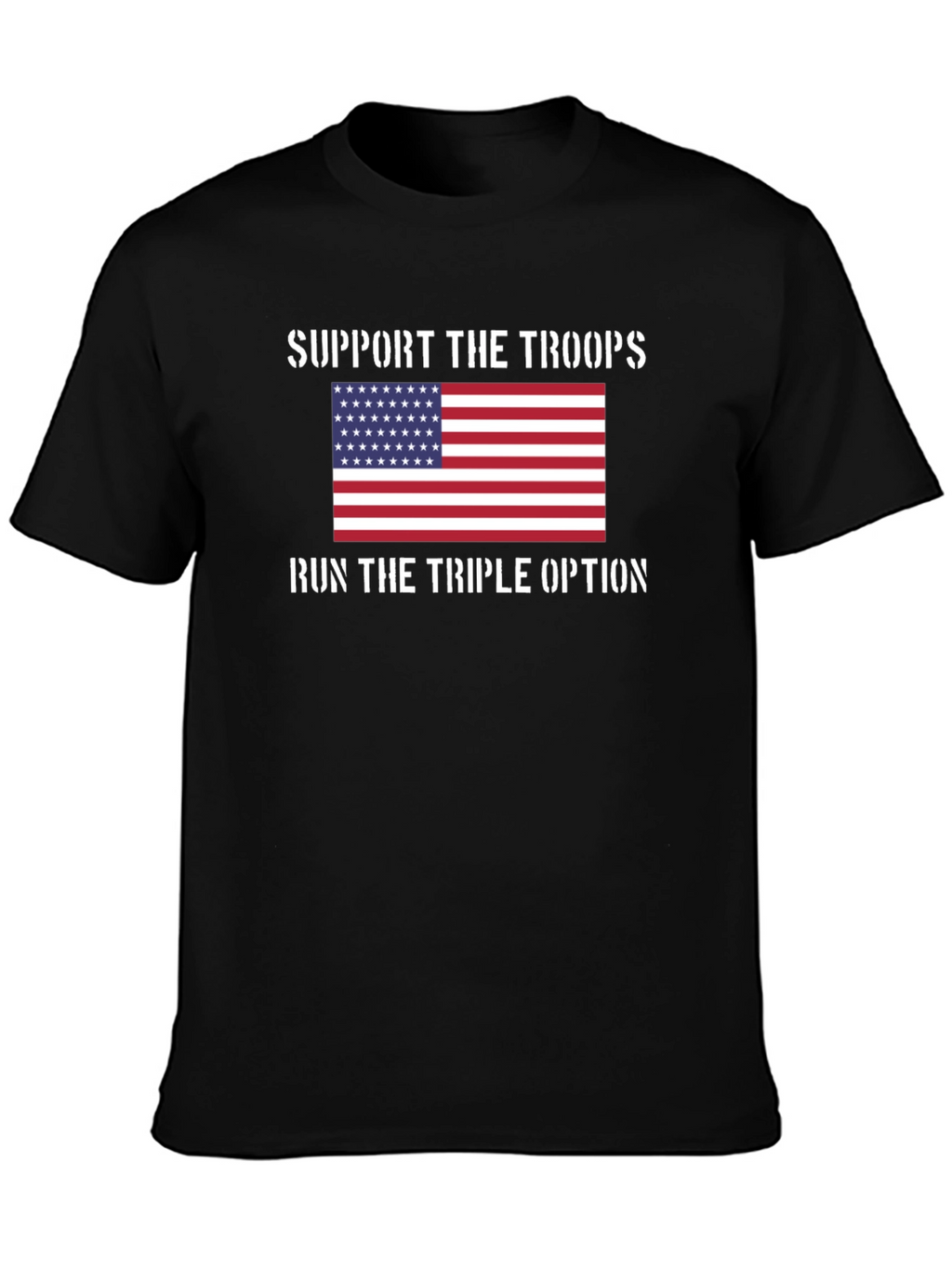 Support the Troops T-Shirt: Patriotic Design