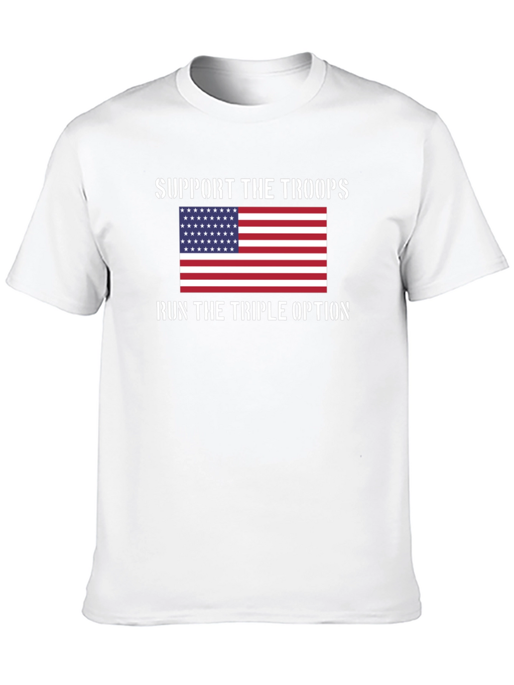 Support the Troops T-Shirt: Patriotic Design