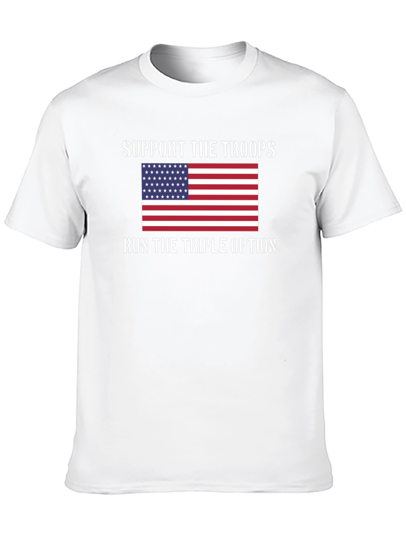 Support the Troops T-Shirt: Patriotic Design