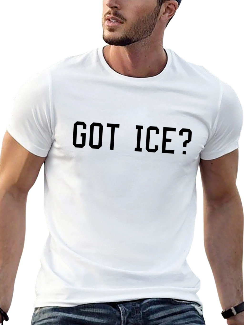Got Ice? Black Graphic T-Shirt