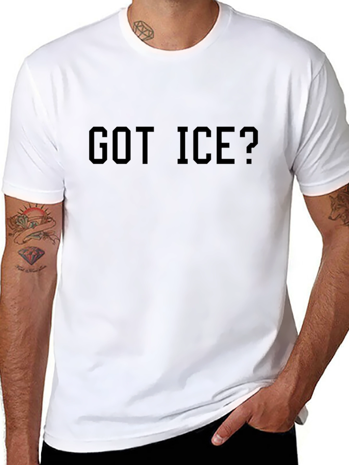 Got Ice? Black Graphic T-Shirt