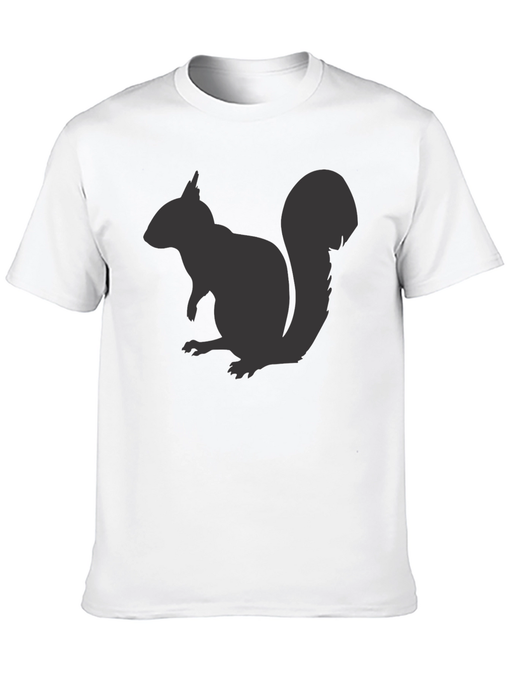 Squirrel Graphic Tee - Mens Black Cotton T-Shirt