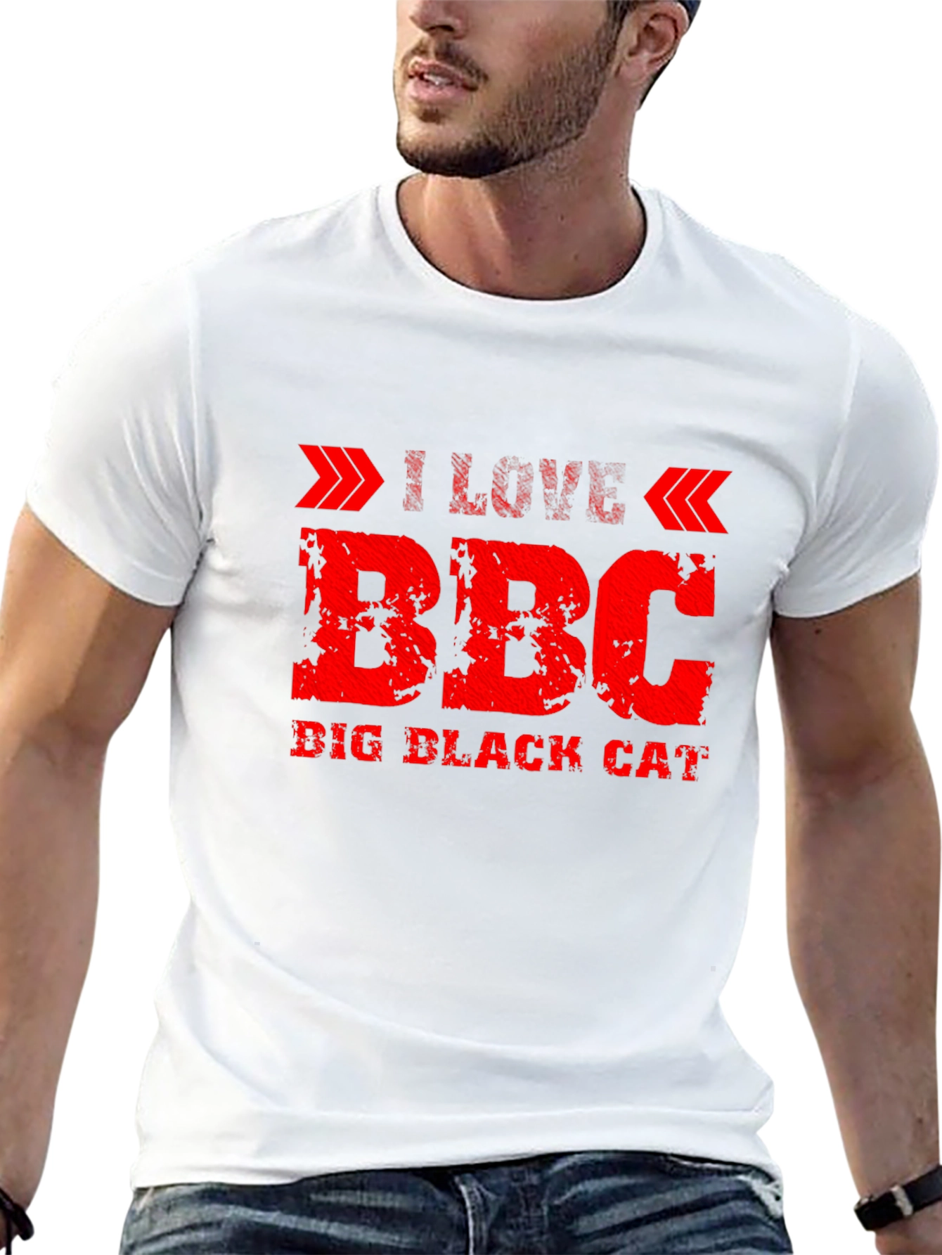 I Love BBC Big Black Cat T-Shirt