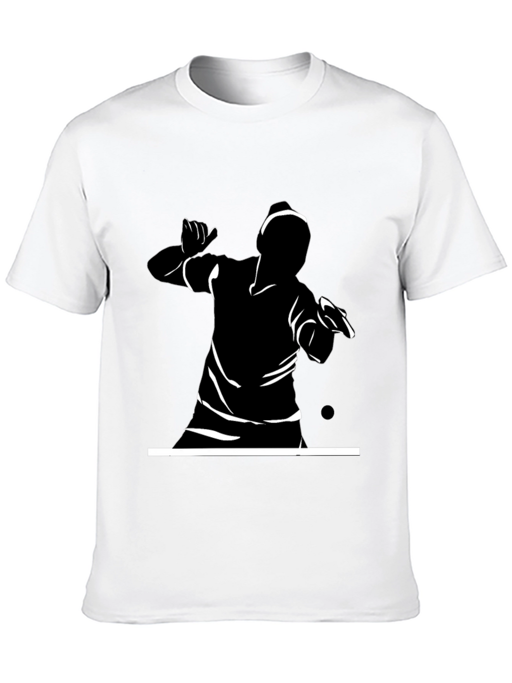 Black Graphic Tee - Action Silhouette