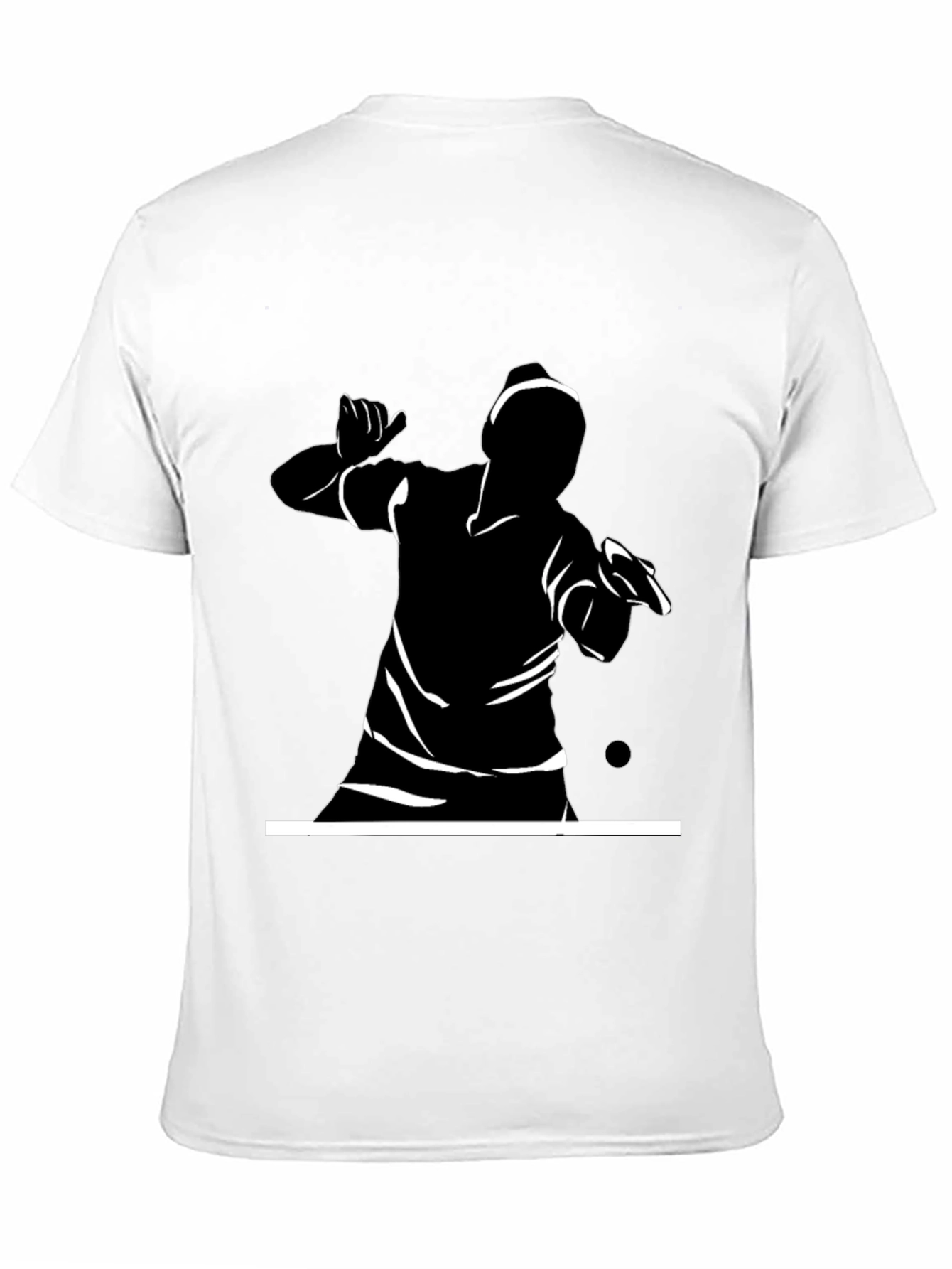 Black Graphic Tee - Action Silhouette