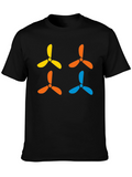 Funky Propeller T-Shirt - Black Cotton Tee