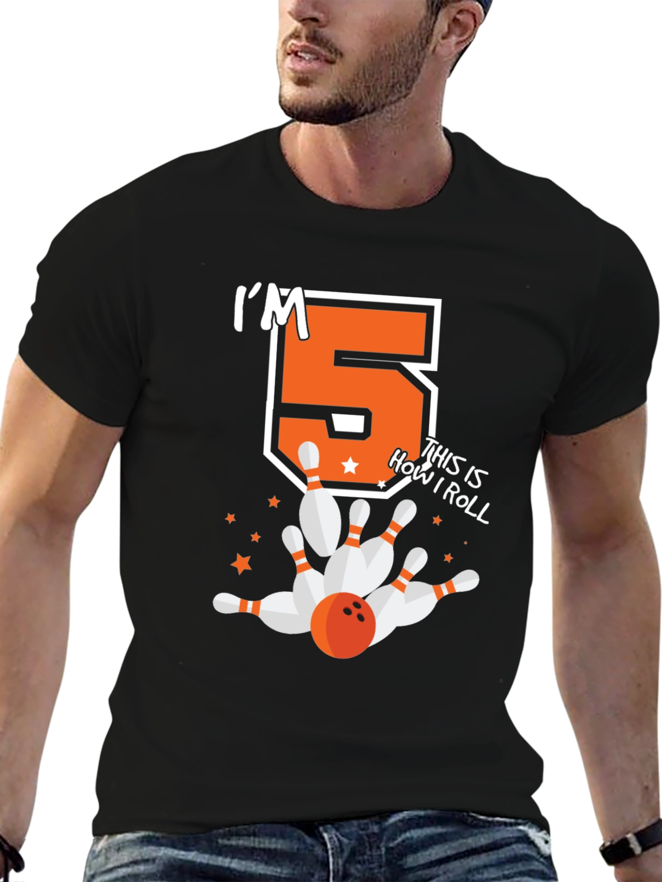 Im 5 This Is How I Roll Birthday Bowling T-Shirt