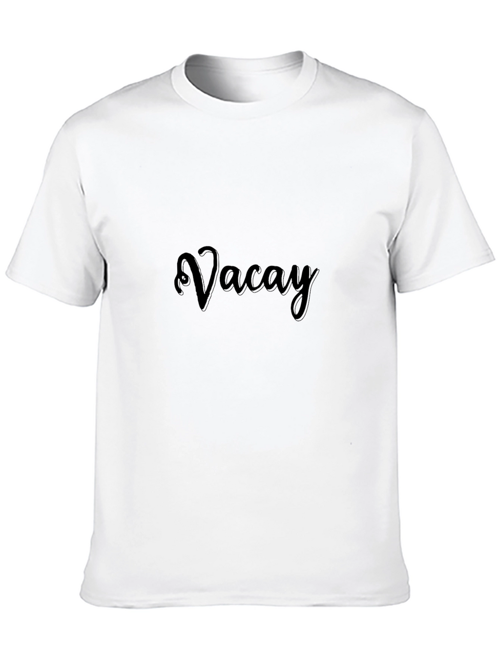 Vacay Black Graphic Tee - Relaxed Style