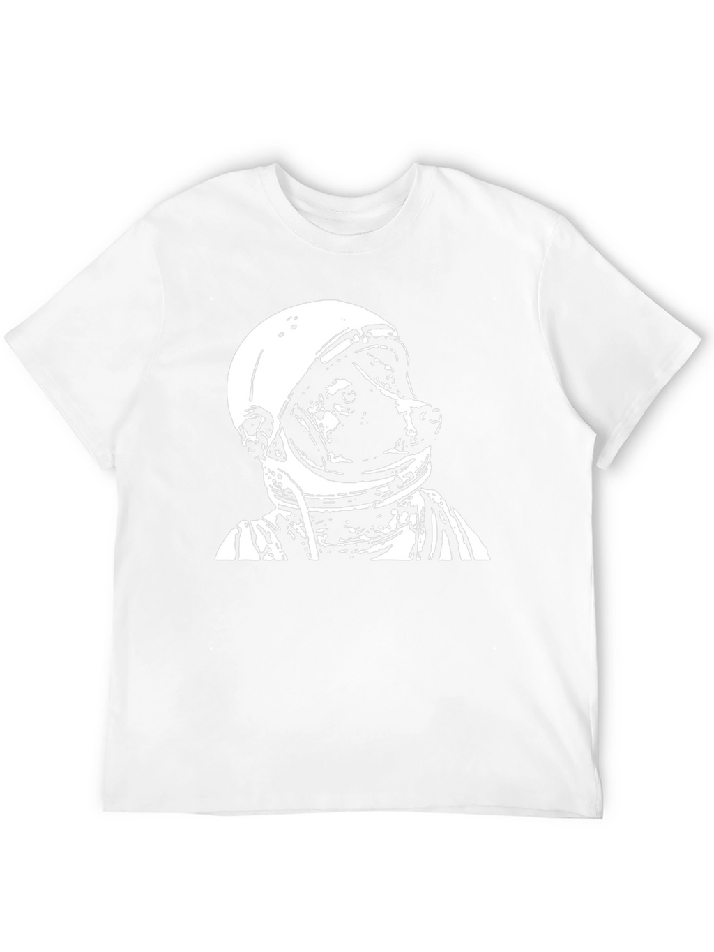 Dog Astronaut Graphic Black T-Shirt