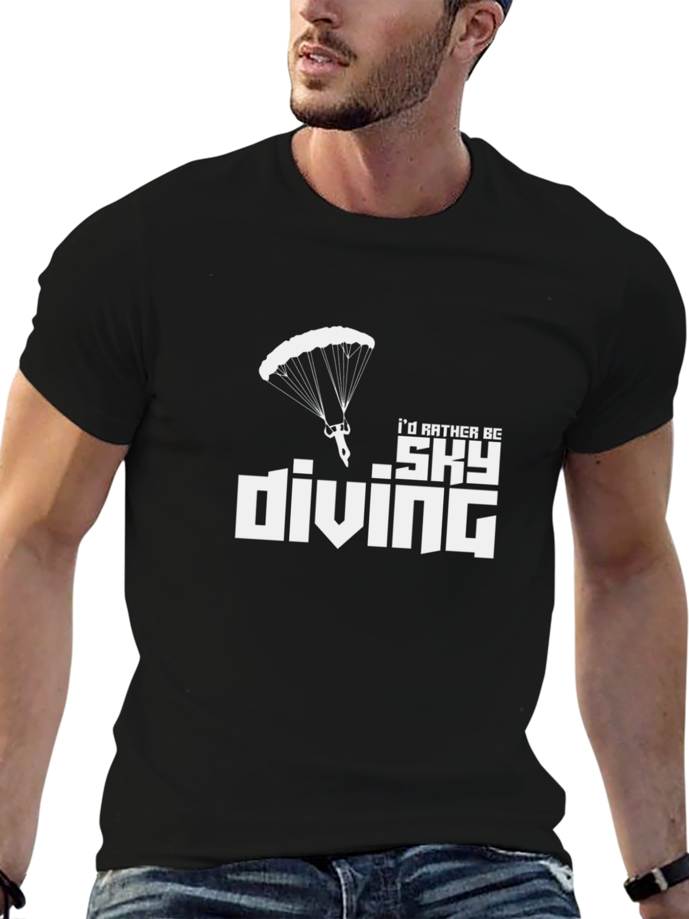 Skydiving T-Shirt: Id Rather Be