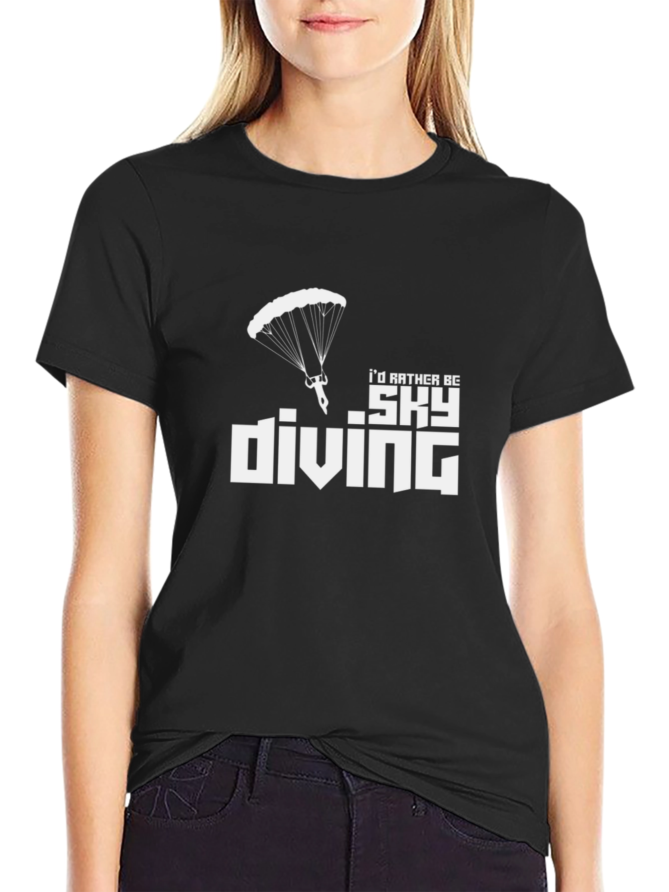 Skydiving T-Shirt: Id Rather Be