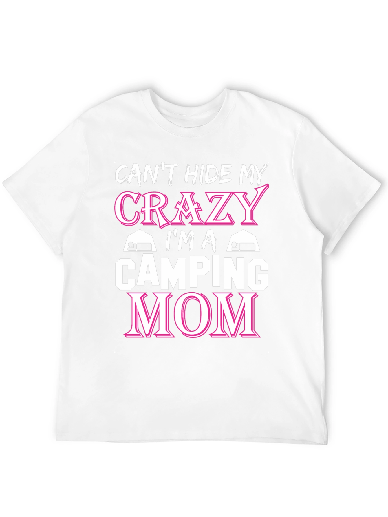 Crazy Camping Mom T-Shirt - Black