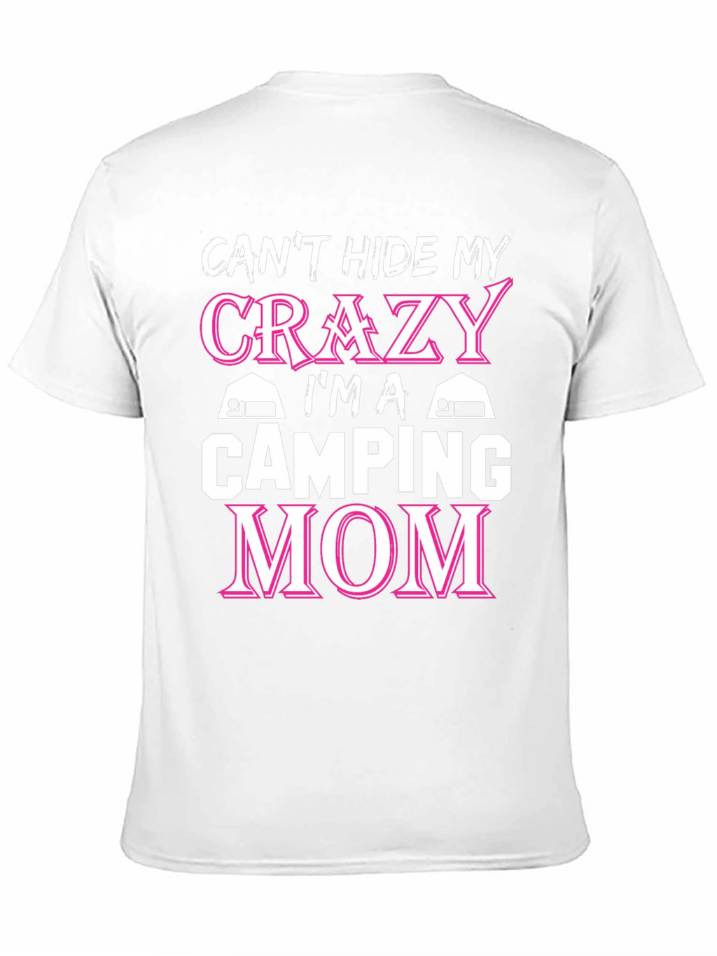 Crazy Camping Mom T-Shirt - Black