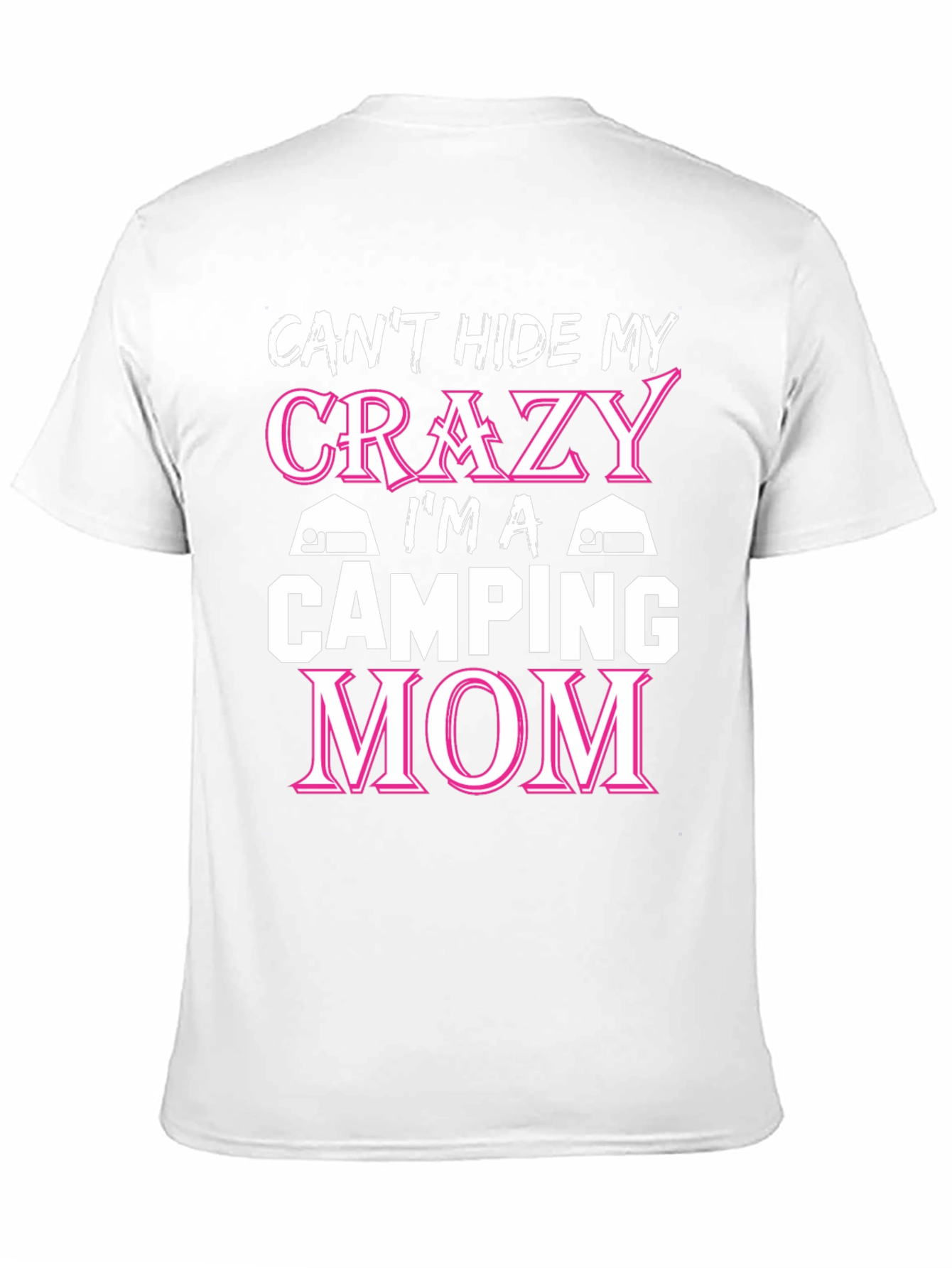 Crazy Camping Mom T-Shirt - Black