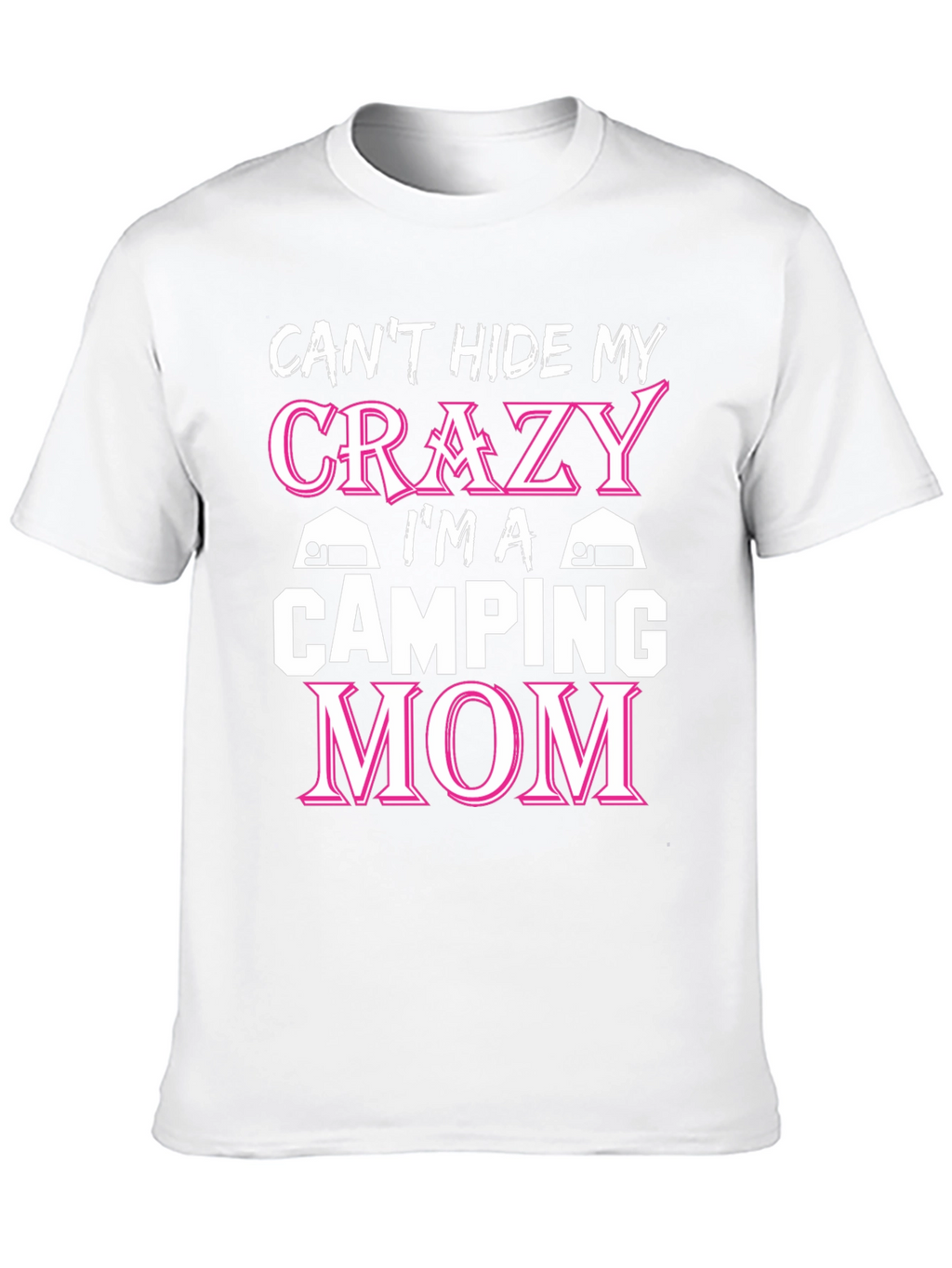Crazy Camping Mom T-Shirt - Black