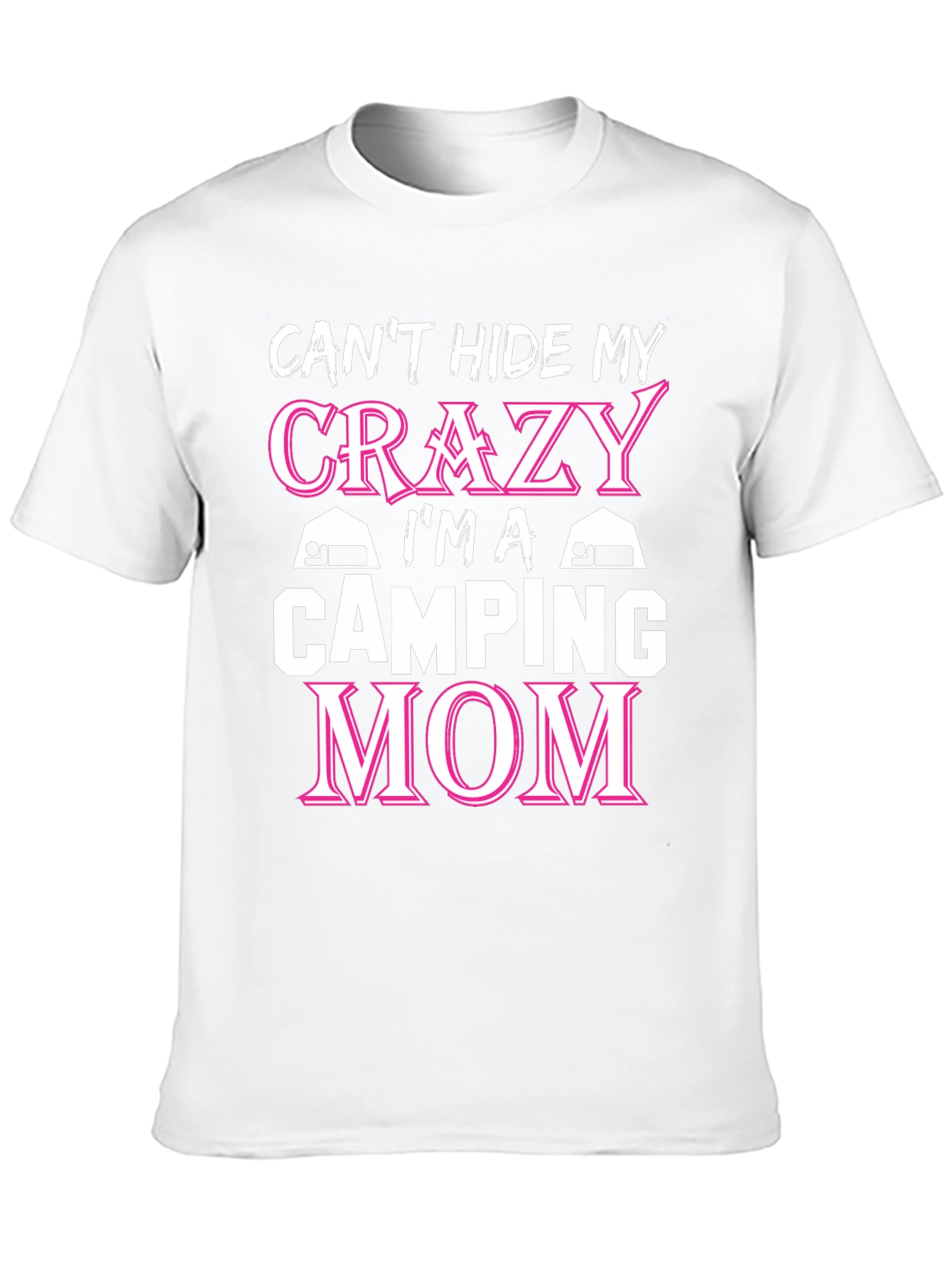 Crazy Camping Mom T-Shirt - Black