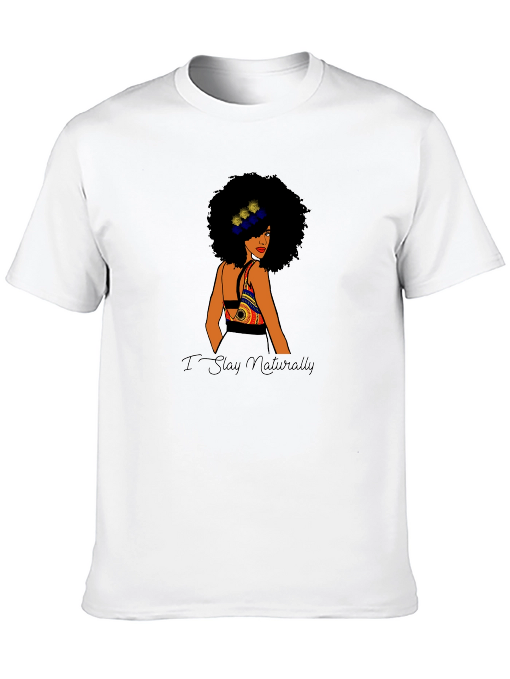 I Stay Naturally Black Queen Tee