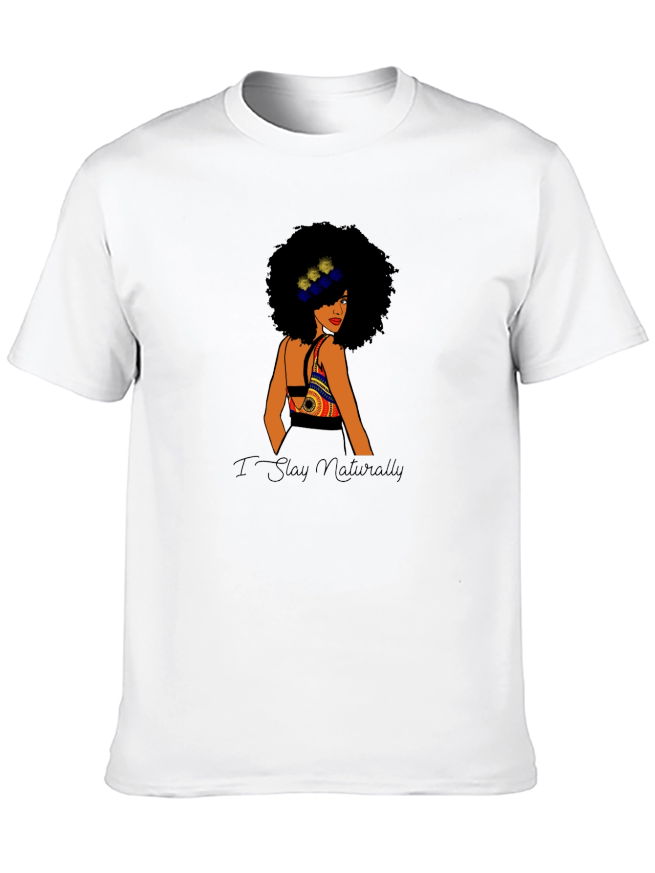 I Stay Naturally Black Queen Tee