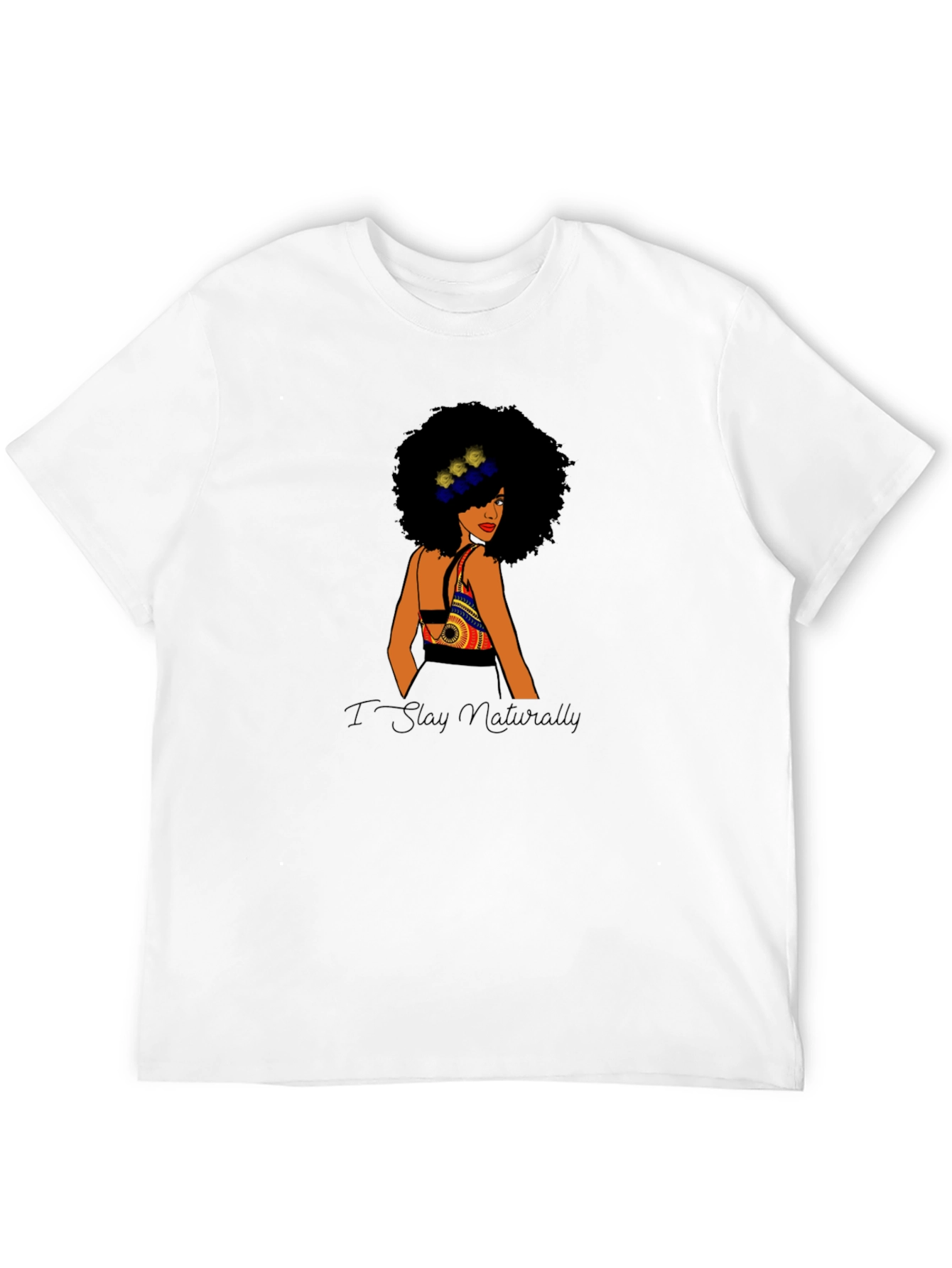 I Stay Naturally Black Queen Tee