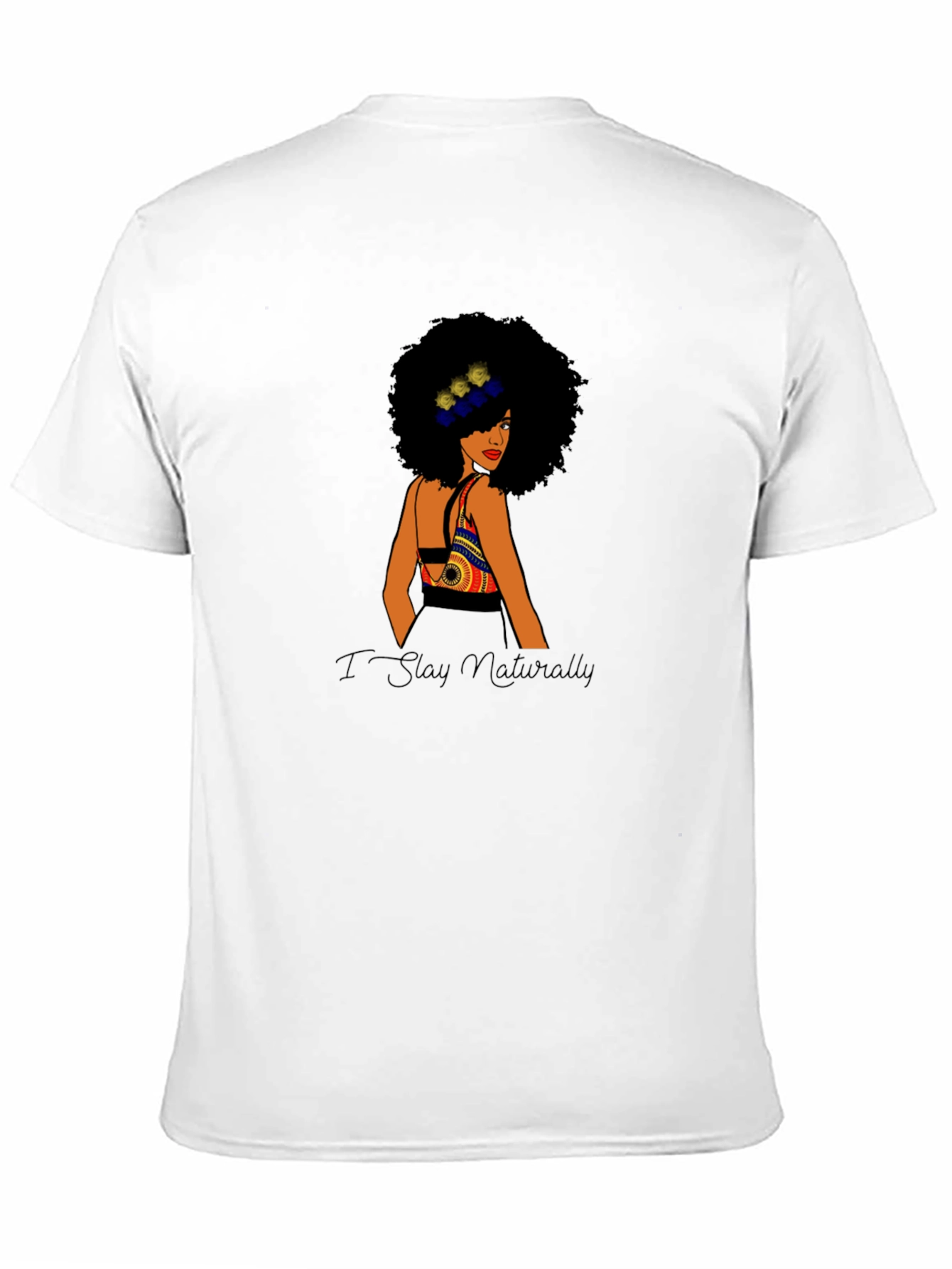 I Stay Naturally Black Queen Tee