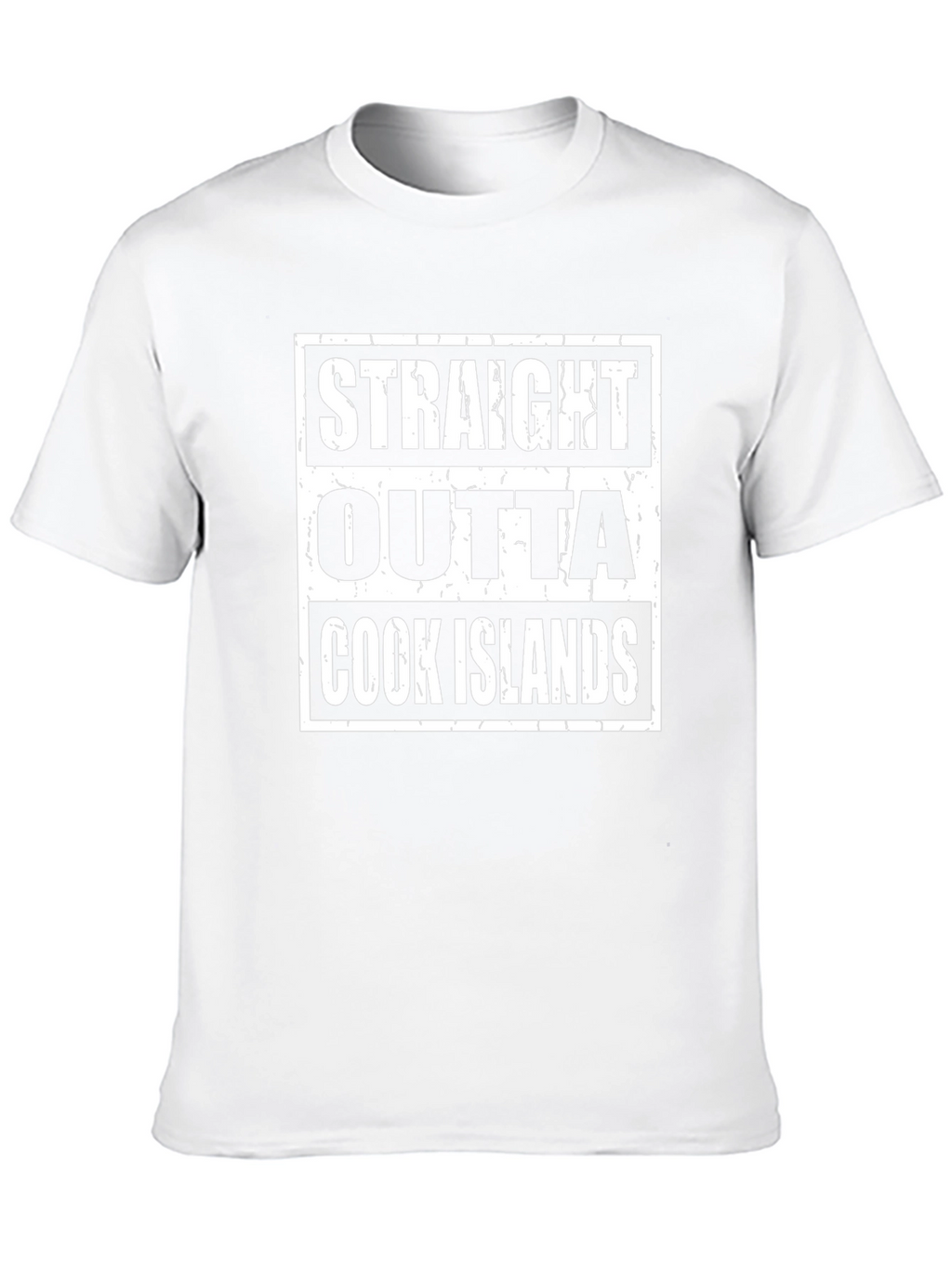Straight Outta Cook Islands Black T-Shirt