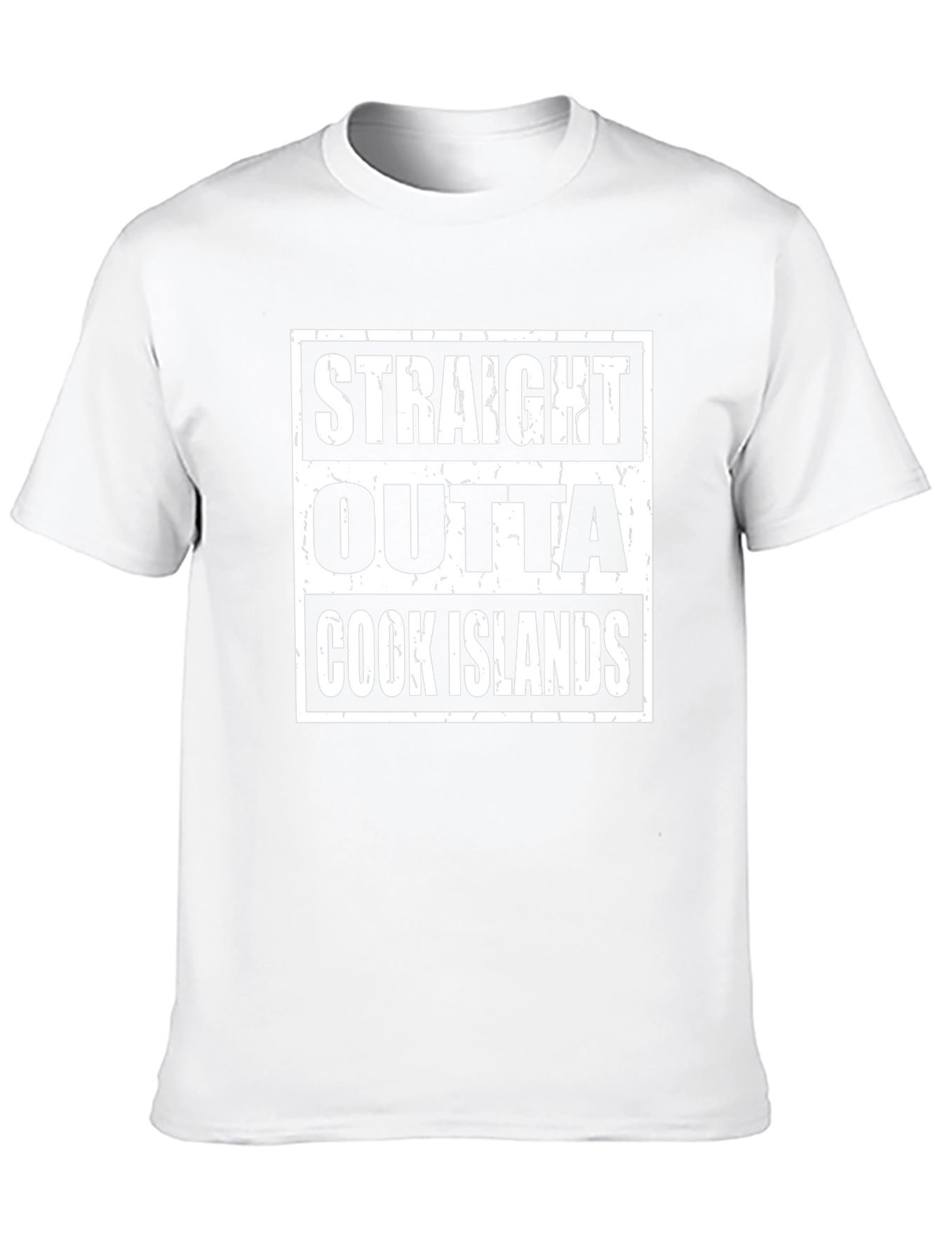 Straight Outta Cook Islands Black T-Shirt