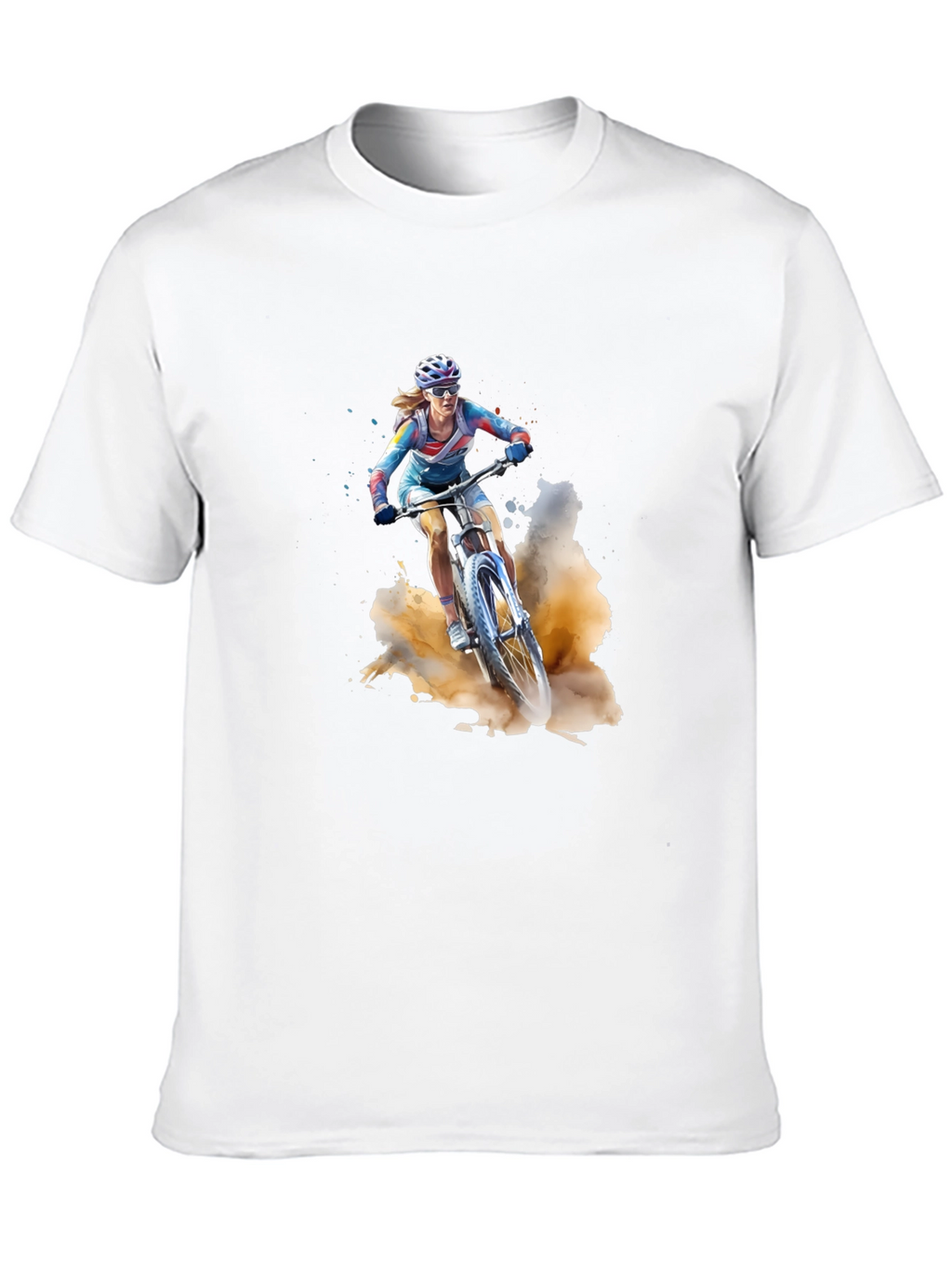 Mountain Biker T-Shirt - Black Cotton Tee