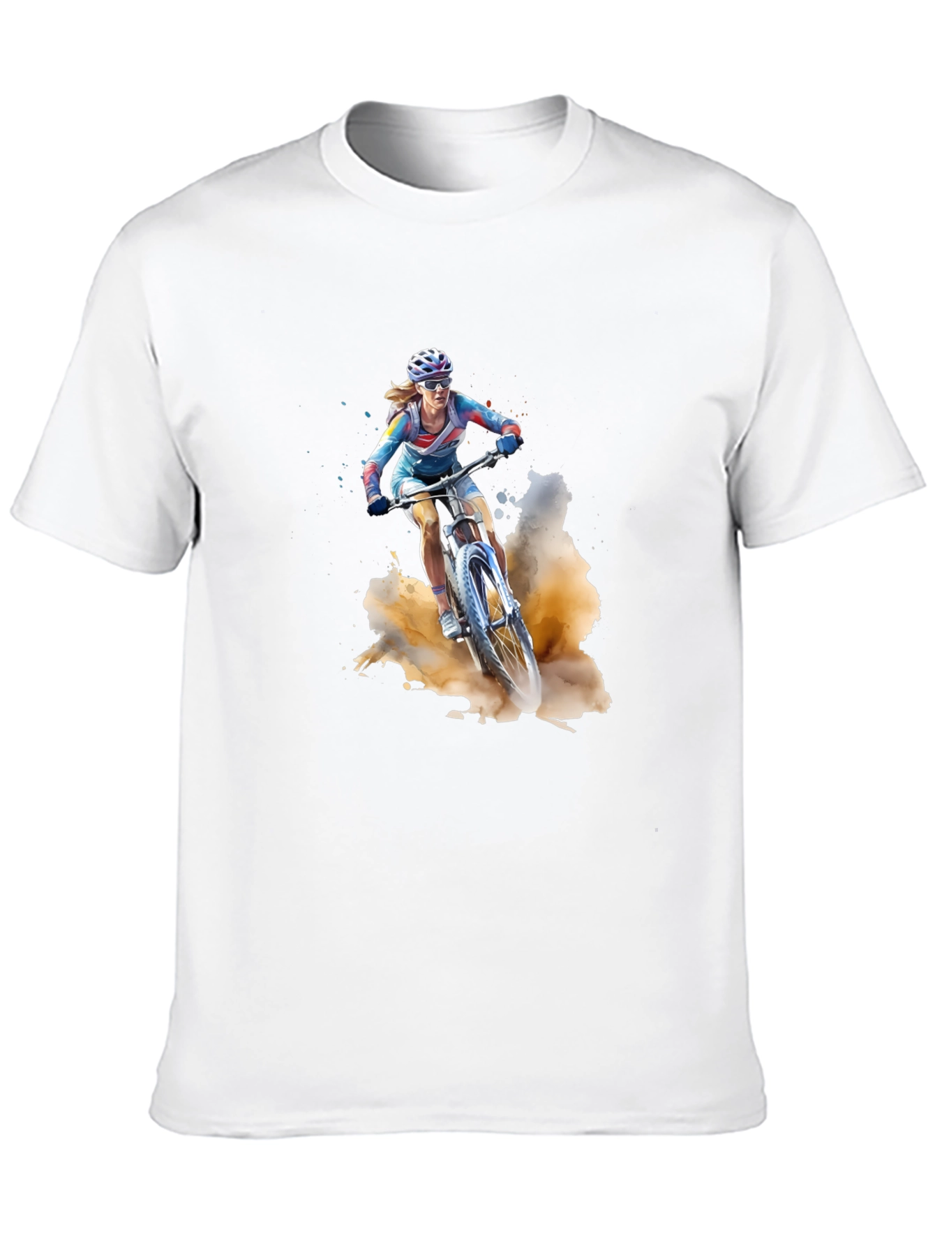 Mountain Biker T-Shirt - Black Cotton Tee