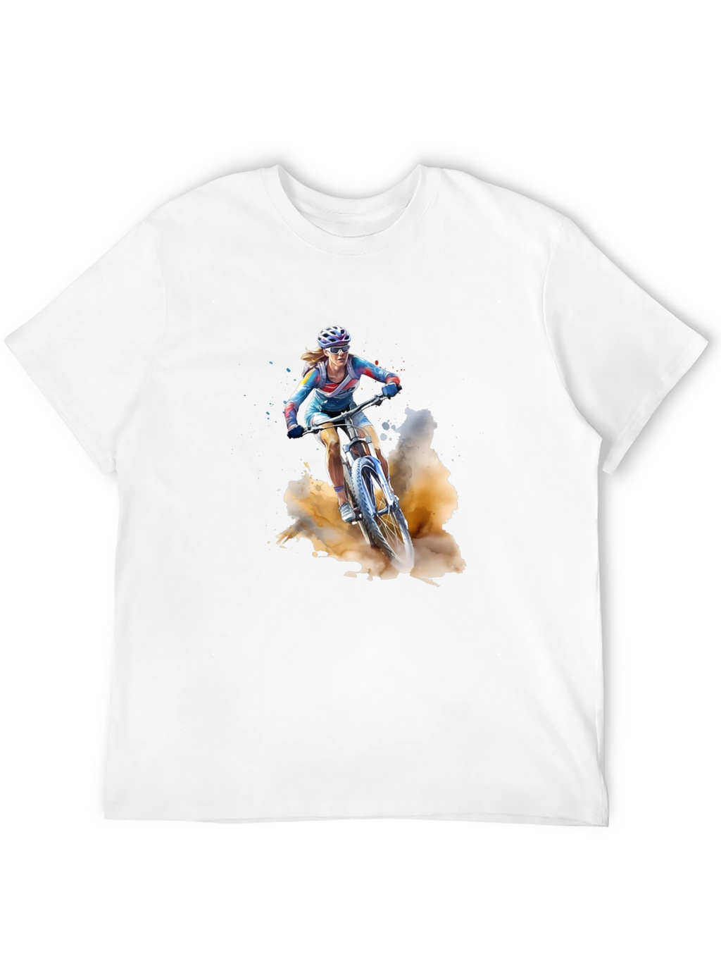 Mountain Biker T-Shirt - Black Cotton Tee