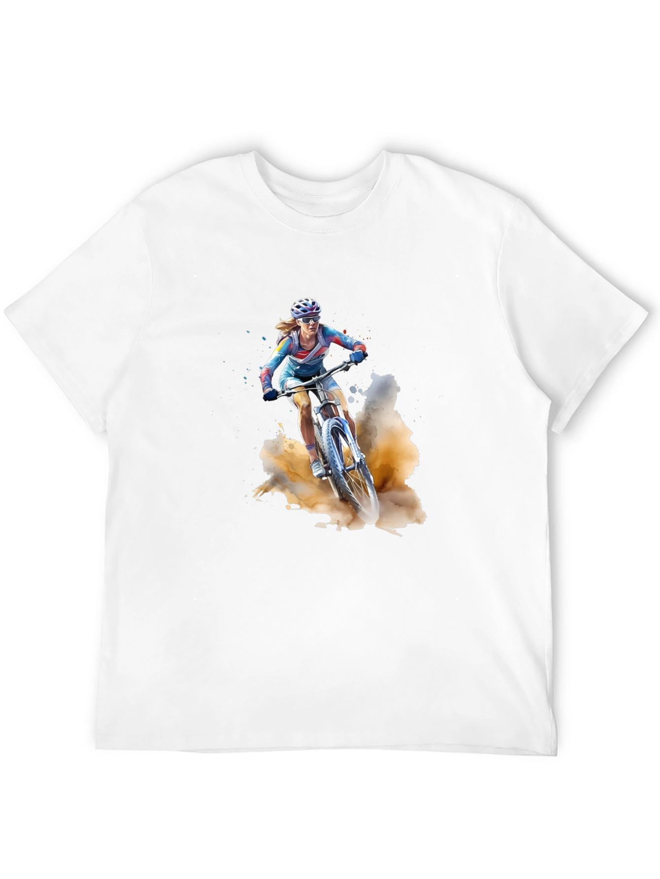 Mountain Biker T-Shirt - Black Cotton Tee