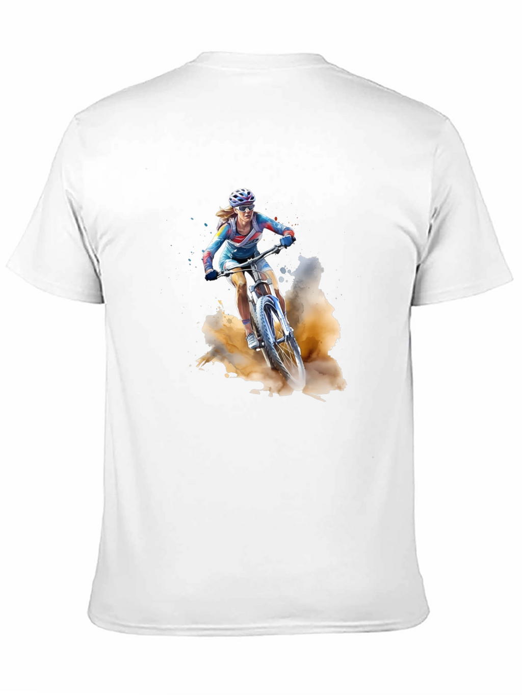 Mountain Biker T-Shirt - Black Cotton Tee