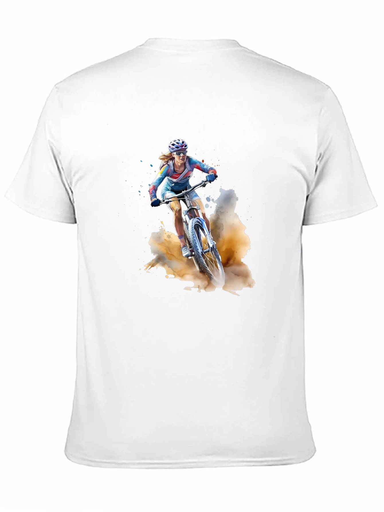 Mountain Biker T-Shirt - Black Cotton Tee