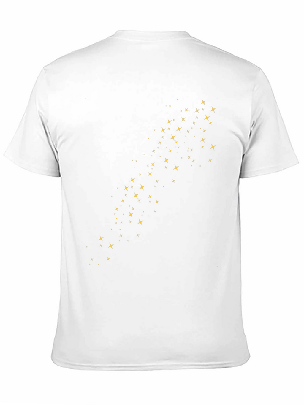 Stylish Black Tee with Golden Star Graphic