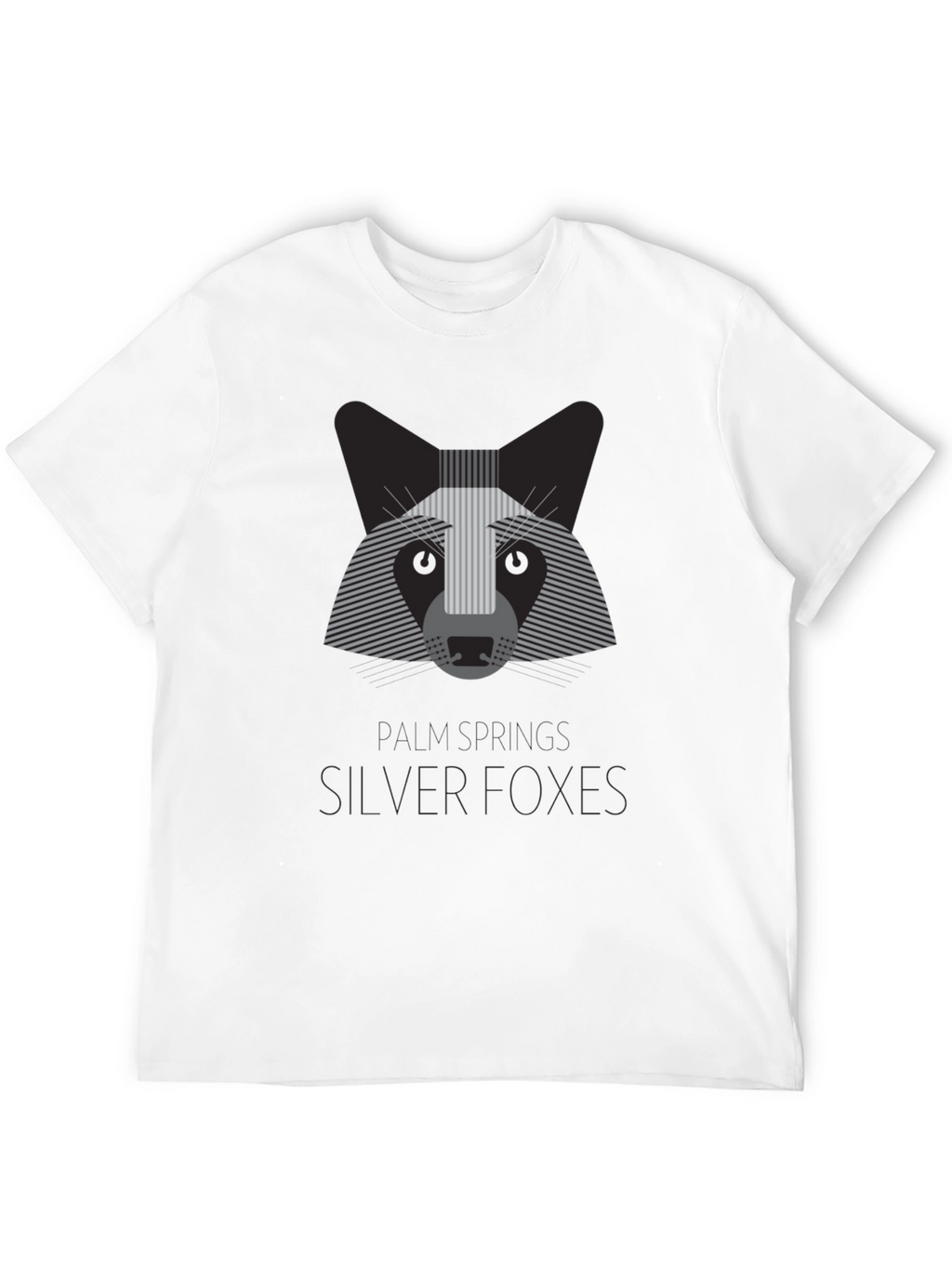 Silver Foxes Graphic T-Shirt - Modern Animal Design