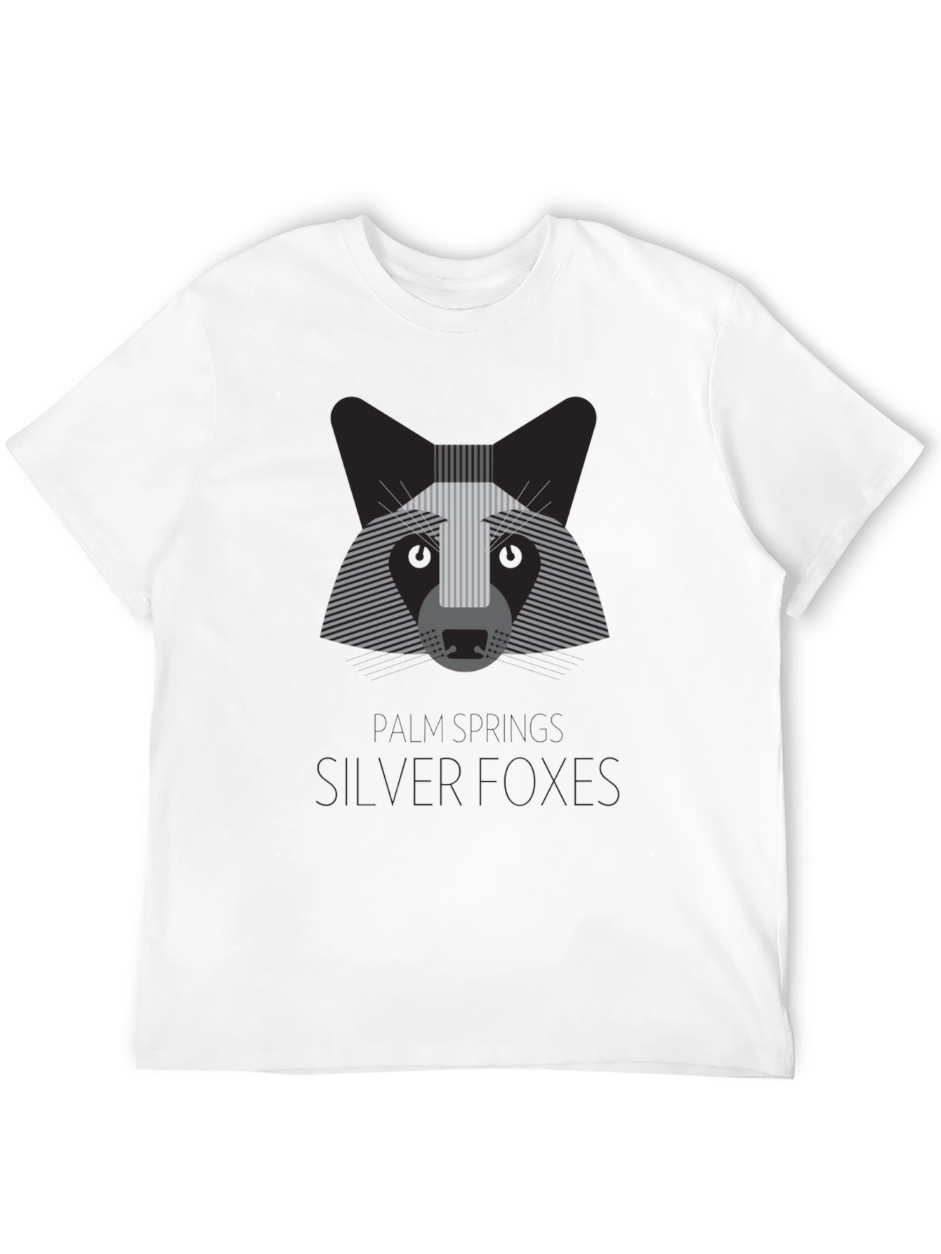 Silver Foxes Graphic T-Shirt - Modern Animal Design
