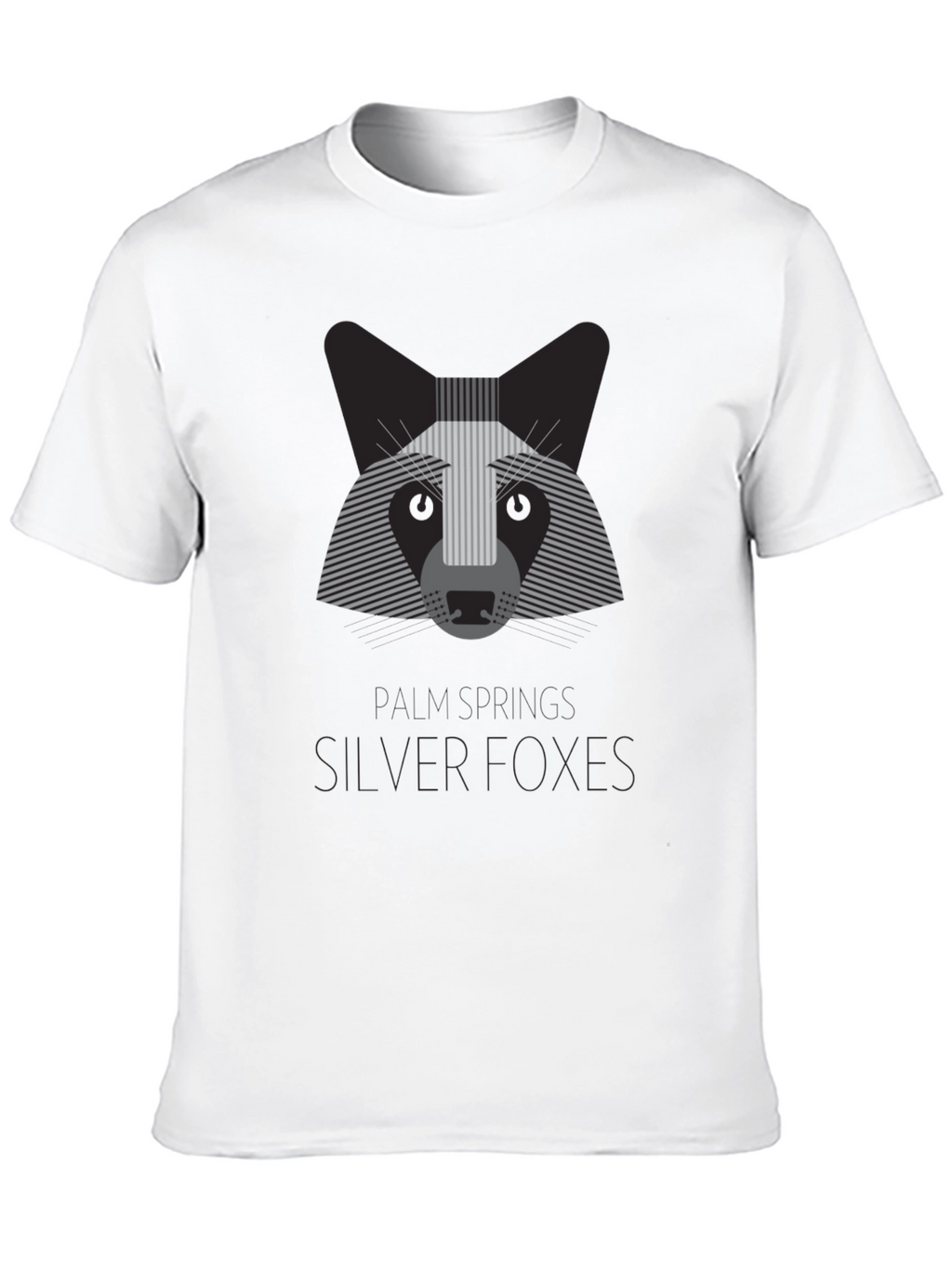 Silver Foxes Graphic T-Shirt - Modern Animal Design