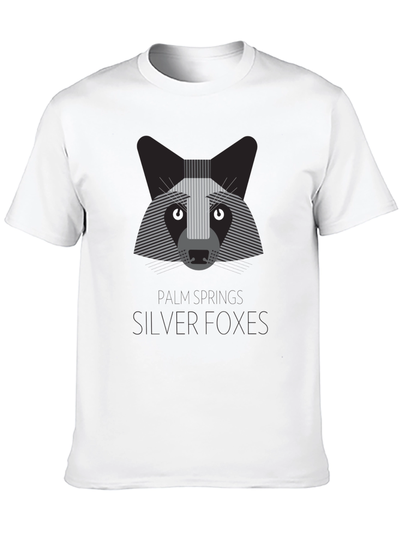 Silver Foxes Graphic T-Shirt - Modern Animal Design